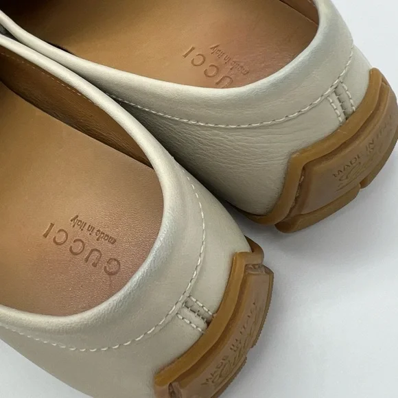 Authentic Gucci Guccissima ivory loafers - Picture 10 of 15